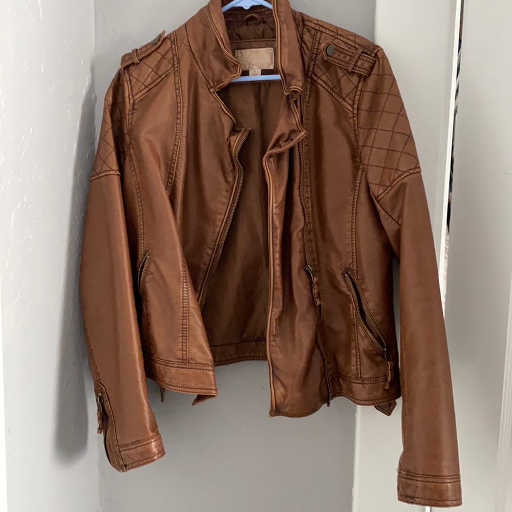 Faux Leather Jacket